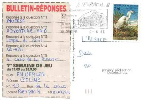 AK / Ansichtskarte Riespach_Altkirch_68_Haut Rhin Dessin 