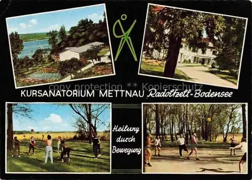 AK / Ansichtskarte Radolfzell Bodensee Kursanatorium Mettnau Park Gymnastik
