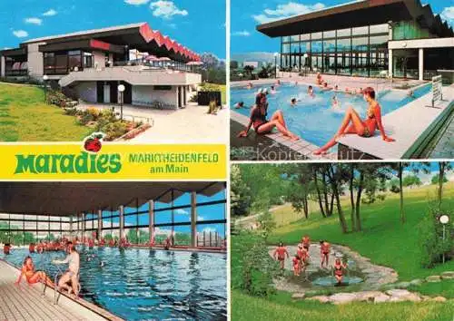 AK / Ansichtskarte Marktheidenfeld Maradies Frei und Hallenbad Wassertretanlage