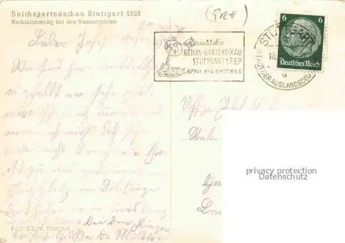 AK / Ansichtskarte STUTTGART Reichsgartenschau 1939