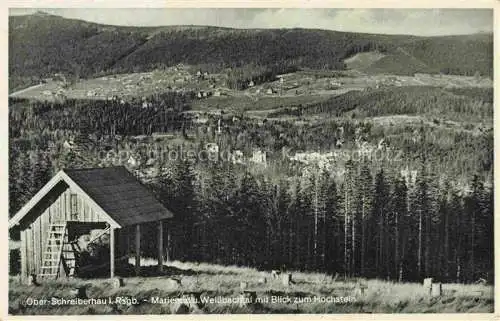 AK / Ansichtskarte Ober-Schreiberhau Oberschreiberhau Szklarska Poreba Riesengebirge PL Panorama Mariental Weissbachtal Blick zum Hochstein Riesengebirge