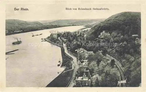 AK / Ansichtskarte REMAGEN Panorama Blick von Rolandseck rheinaufwaerts