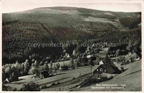 AK / Ansichtskarte Bad Schwarzbach Flinsberg Isergebirge Swieradow Zdroj Bad PL Panorama Waldwinkel mit Iserkamm