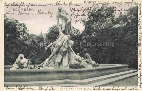 AK / Ansichtskarte Bromberg  Brahe Westpreussen BYDGOSZCZ PL Kunstbrunnen