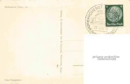 AK / Ansichtskarte Hohenstein Ostpreussen Reichsehrenmal Tannenberg