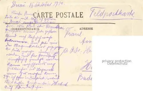 AK / Ansichtskarte DOUAI_59_Nord Entree des Eaux Feldpost 