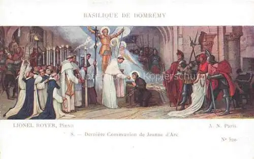 AK / Ansichtskarte Domremy la Pucelle_88_Vosges Basilique de Domremy Peinture Derniere Communion de Jeanne d Arc 