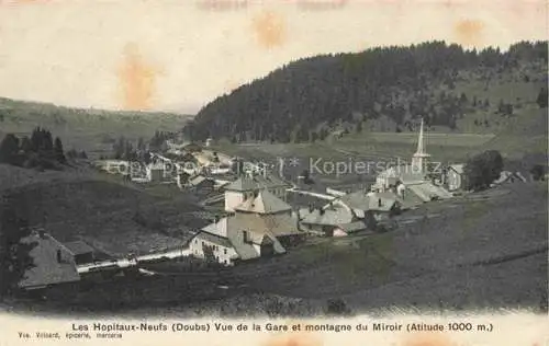 AK / Ansichtskarte Les_Hopitaux Neufs_Pontarlier_25_Doubs Vue de la gare et montagne du Miroir 