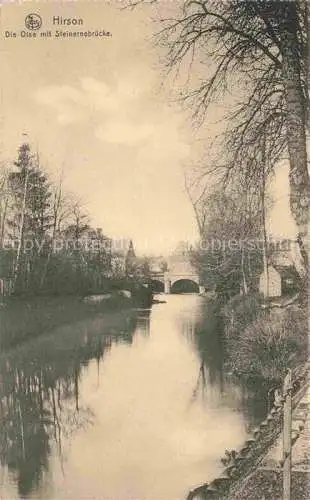 AK / Ansichtskarte Hirson_Vervins_02_Aisne Die Oise mit steinerner Bruecke 