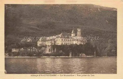 AK / Ansichtskarte Hautecombe_Saint Pierre de Curtille_Chambery_73_Savoie Abbaye d Hautecombe Monastere vue prise du lac 