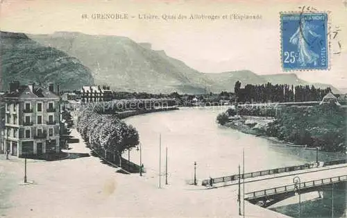 AK / Ansichtskarte GRENOBLE_38 Vue panoramique l Isere Quai des Allobroges et l Eslanade 