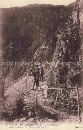 AK / Ansichtskarte La_Schlucht_1150m_Gerardmer_88_Vosges Dans le Sentier de Frankental 