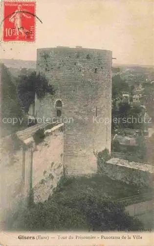 AK / Ansichtskarte Gisors_Andelys_27_Eure Tour du Prisonnier Panorama de la ville 