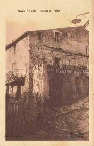 AK / Ansichtskarte Gassin_Draguignan_83_Var Rue de la Treille 