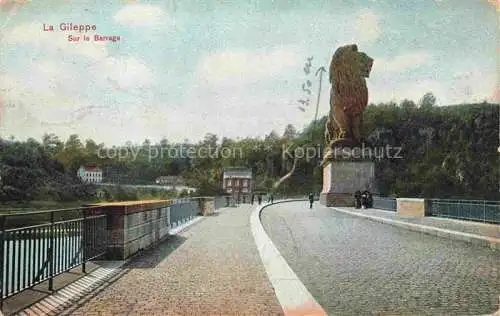 AK / Ansichtskarte La Gileppe Liege Belgie Sur le Barrage