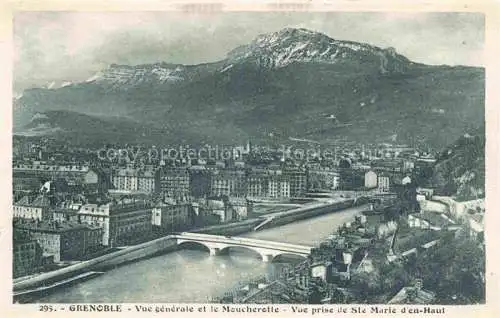 AK / Ansichtskarte GRENOBLE_38 Vue generale et le Moucherotte vue prise de Sainte Marie d en Haut 