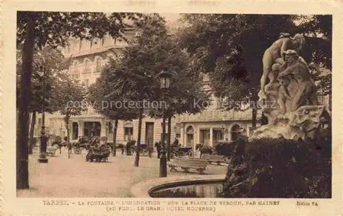 AK / Ansichtskarte TARBES_65_Hautes Pyrenees Fontaine l Inondation Place de Verdun 