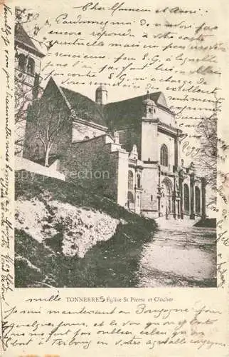 AK / Ansichtskarte Tonnerre_AVALLON_89_Yonne Eglise Saint Pierre et Clocher 