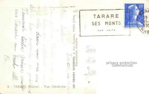 AK / Ansichtskarte Tarare_Villefranche sur Saone_69_Rhone Vue generale 