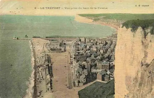 AK / Ansichtskarte LE_TREPORT_Dieppe_76_Seine Maritime Vue prise du haut de la Falaise 