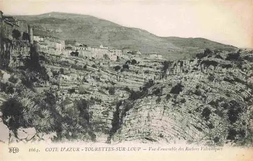 AK / Ansichtskarte Tourettes sur Loup_Tourettes de Vence_GRASSE_06_Alpes Maritimes Vue d ensemble des rochers volcaniques 