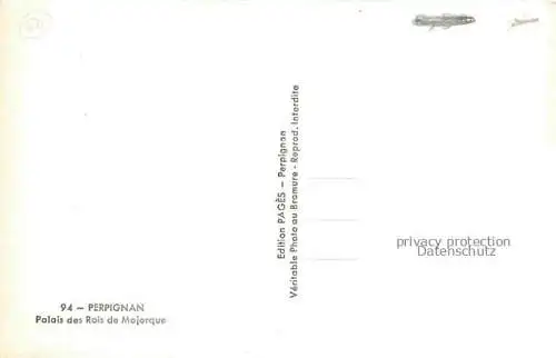 AK / Ansichtskarte PERPIGNAN_66_Pyrenees Orientales Palais des Rois de Majorque 