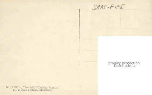 AK / Ansichtskarte Saas Fee_VISP_VS Chapelle Port Jengrat et Almagellhorn Walliser Alpen 