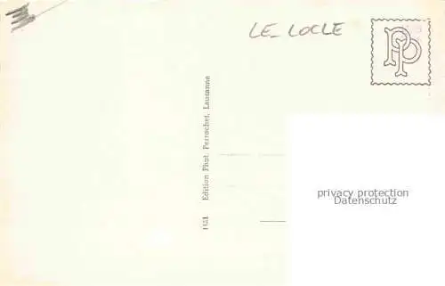 AK / Ansichtskarte LE_LOCLE_NE Panoramakarte aus der Vogelperspektive 