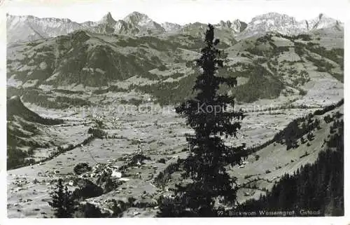 AK / Ansichtskarte Gstaad_Saanen_BE Panorama Blick vom Wasserngrat Berner Alpen