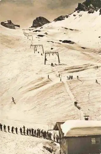 AK / Ansichtskarte Truebsee_Engelberg_OW Skilift Truebsee Jochpass Wintersportplatz Alpen 