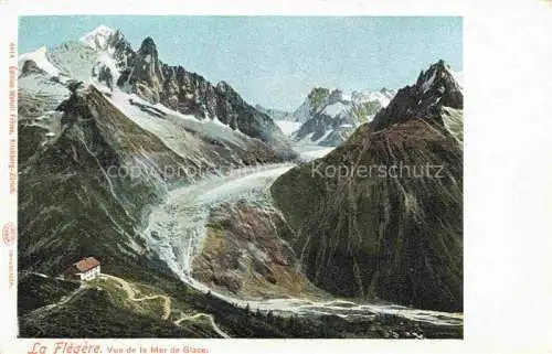 AK / Ansichtskarte La_Flegere_74 Vue de la Mer de Glace Berghaus Gletscher Alpen 