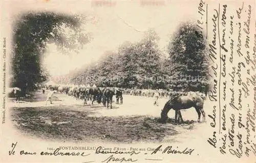 AK / Ansichtskarte FONTAINEBLEAU_77_Seine_et_Marne Camp d Avon Parc aux Chevaux 