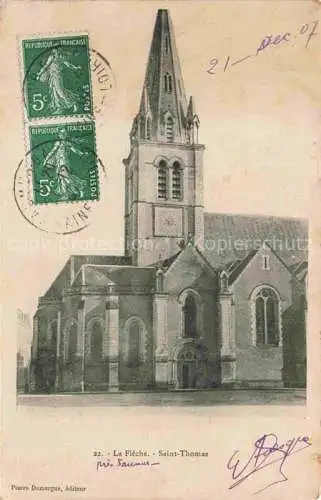 AK / Ansichtskarte La_Fleche_72_Sarthe Eglise Saint Thomas 
