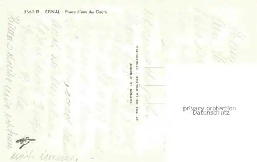 AK / Ansichtskarte Epinal_88_Vosges Piece d eau du Cours 