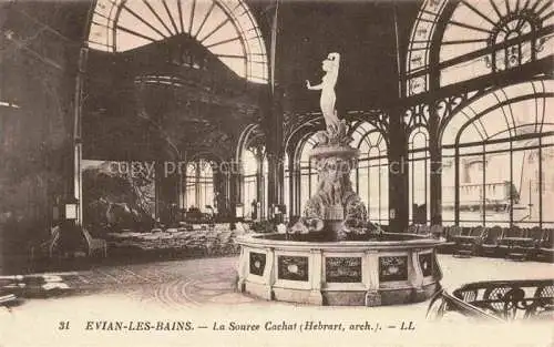 AK / Ansichtskarte Evian les Bains_74_Haute Savoie La Source Cachat 