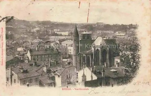 AK / Ansichtskarte Epinal_88_Vosges Vue generale Eglise 
