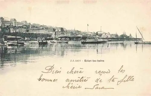 AK / Ansichtskarte Evian les Bains_74_Haute Savoie Ansicht vom See aus 