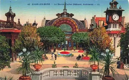 AK / Ansichtskarte Evian les Bains_74_Haute Savoie La Source Cachat 