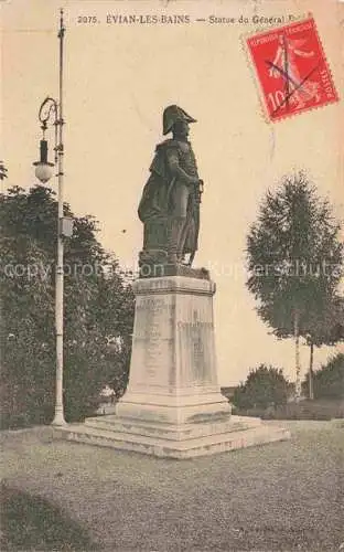AK / Ansichtskarte Evian les Bains_74_Haute Savoie Statue du General Dupas 