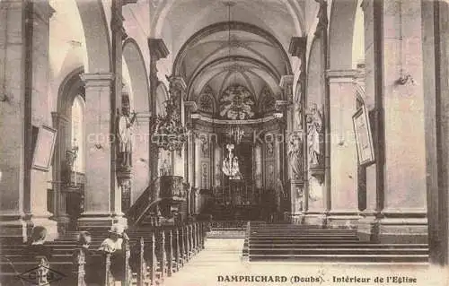AK / Ansichtskarte Damprichard_Montbeliard_25_Doubs Interieur de l eglise 