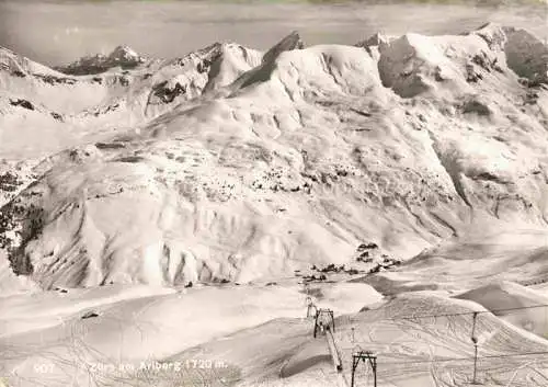 AK / Ansichtskarte Zuers Arlberg Panorama Wintersportplatz Alpen Skilift Skipisten