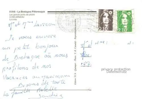 AK / Ansichtskarte CONCARNEAU_29_Finistere Les grands ports de peche la criee 