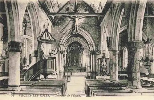 AK / Ansichtskarte Veules les Roses_Dieppe_76_Seine Maritime Interieur de l Eglise 