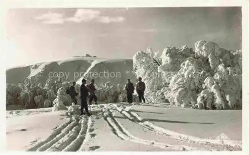 AK / Ansichtskarte Grand Ballon_Grosser_Belchen_1424m_Guebwiller_68_Haut Rhin Winteridyll 