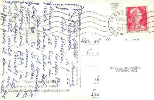 AK / Ansichtskarte VANNES_56_Morbihan Le Goulet de Conleau et la pointe de Langle 