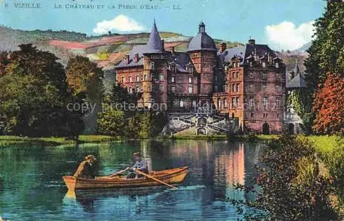 AK / Ansichtskarte Vizille_38_Isere Le Chateau et la Piece d Eau 