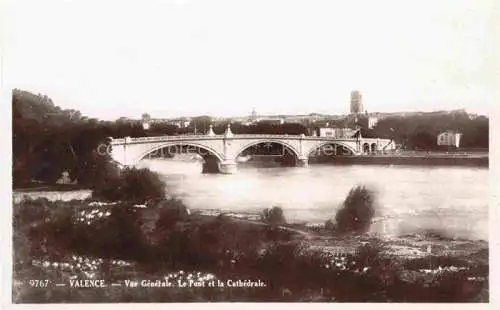 AK / Ansichtskarte VALENCE_ SUR RHONE_26_Drome Le Pont et la Cathedrale 