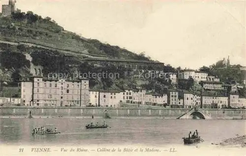 AK / Ansichtskarte VIENNE_38_Isere Vue du Rhone Colline de la Batie et la Madone 