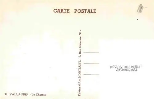 AK / Ansichtskarte Vallauris_GRASSE_06_Alpes Maritimes Le Chateau 