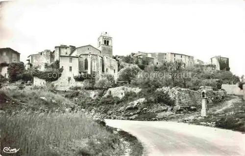 AK / Ansichtskarte Viens Vue prise de l Est L Eglise et son Clocher Roman Viens